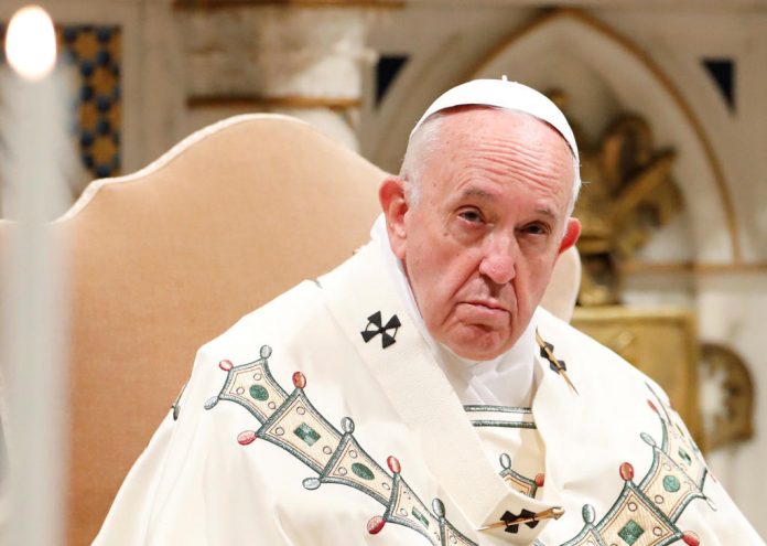 Pope Francis leads a Mass dedicated to the San Giovanni in Laterano Basilica in Rome