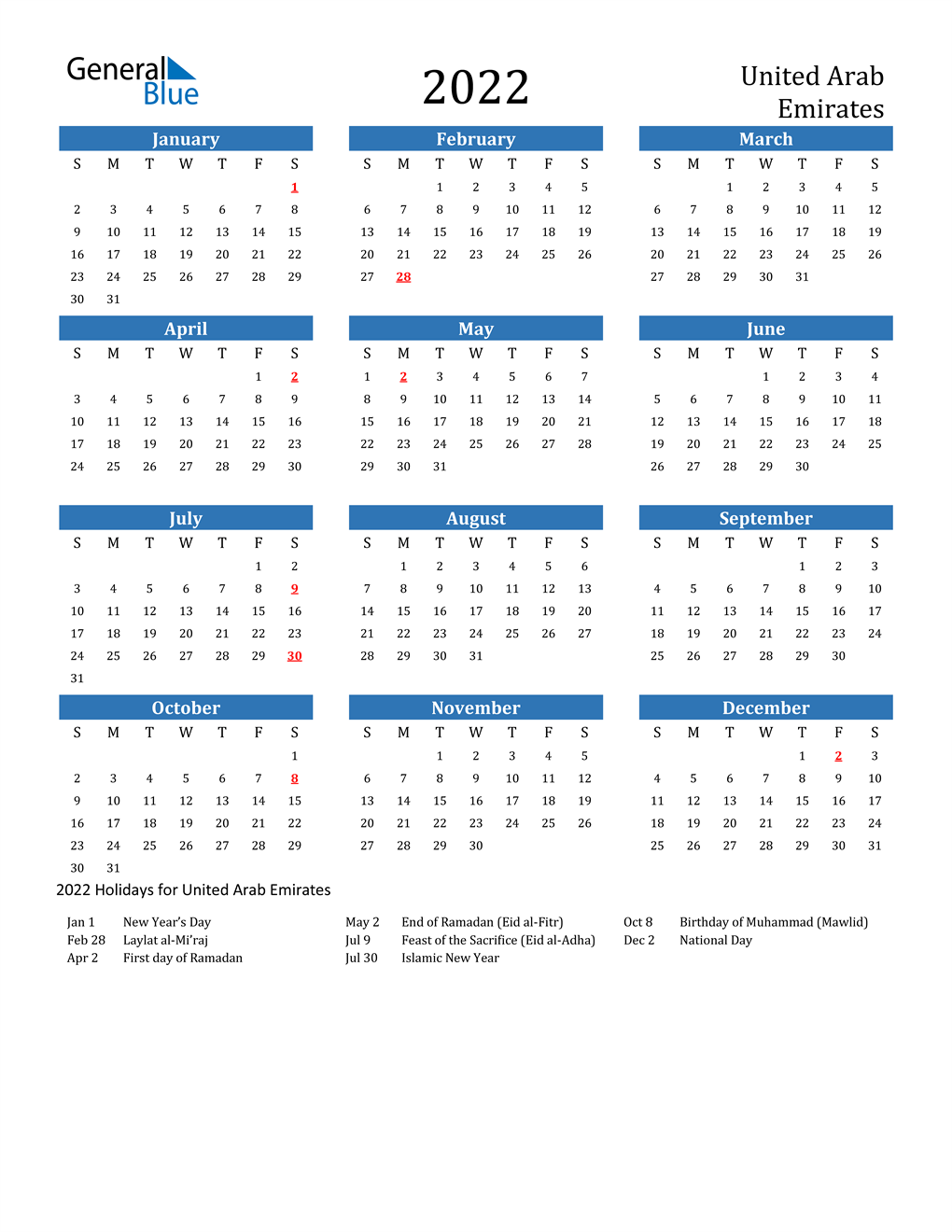 Uae Official Public Holidays In 2022 2023 Dubai Standard Pelajaran